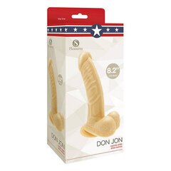 Dildo S Pleasures Don Jon Beež (4,5 cm) hind ja info | Dildod | kaup24.ee