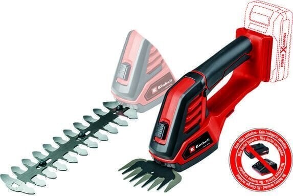 Einhell 3410313 cordless grass shear 8 mm 18 V Lithium-Ion (Li-Ion) Black, Red hind ja info | Heki- ja võsalõikurid | kaup24.ee