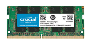 Crucial 16GB DDR4-2666 SODIMM цена и информация | Оперативная память (RAM) | kaup24.ee