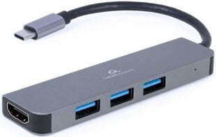 Gembird USB-C TO HDMI/USB3/2IN1 A-CM-COMBO2-01 цена и информация | Адаптер Aten Video Splitter 2 port 450MHz | kaup24.ee