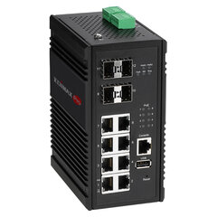 Edimax IGS-5408P võrgulüliti Hallatav Gigabit Ethernet (10/100/1000) Power over Ethernet (PoE) Must цена и информация | Коммутаторы (Switch) | kaup24.ee