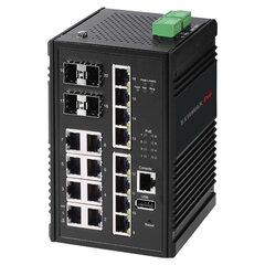 Сетевой коммутатор Edimax IGS-5416P, управляемый Gigabit Ethernet (10/100/1000) Power over Ethernet (PoE), черный цена и информация | Коммутаторы (Switch) | kaup24.ee