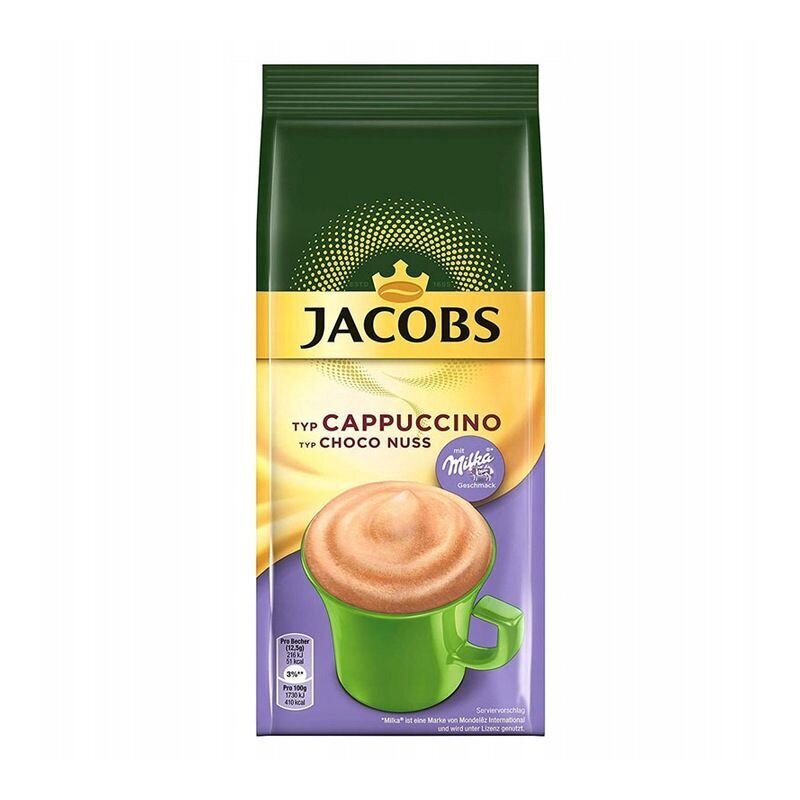 Jacobs Cappuccino tirpi kava Choco Nuss 500 g. цена и информация | Kohv, kakao | kaup24.ee