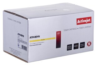 Activejet ATM-80YN toonerikassett Konica Minolta printeritele, asendus Konica Minolta TNP80Y; Ülim; 9000 lehekülge; kollane hind ja info | Laserprinteri toonerid | kaup24.ee