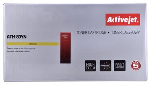 Activejet ATM-80YN toonerikassett Konica Minolta printeritele, asendus Konica Minolta TNP80Y; Ülim; 9000 lehekülge; kollane hind ja info | Laserprinteri toonerid | kaup24.ee