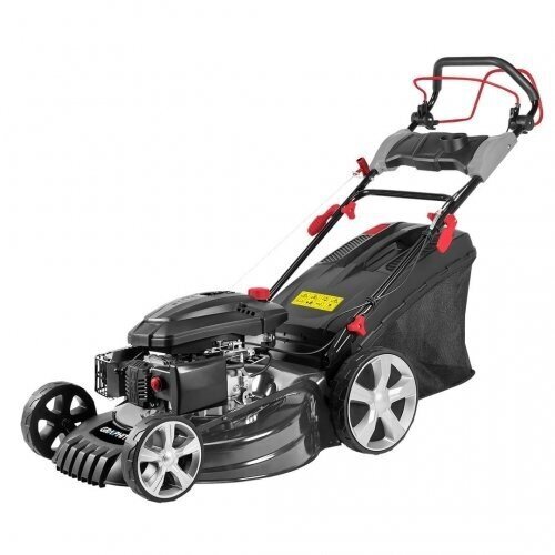 GRAPHITE 52G673 lawn mower Push lawn mower Petrol 4,35 KM 52,5 cm Black, Grey hind ja info | Muruniidukid | kaup24.ee