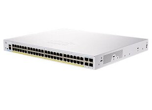 Сетевой коммутатор Cisco CBS350-48FP-4G-EU, управляемый L2/L3 Gigabit Ethernet (10/100/1000), серебристый цена и информация | Коммутаторы (Switch) | kaup24.ee