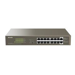 Tenda TEG1116P-16-150W-EU network switch Unmanaged Gigabit Ethernet (10/100/1000) Bronze Power over Ethernet (PoE) цена и информация | Маршрутизаторы (роутеры) | kaup24.ee