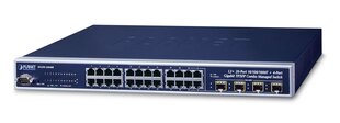 PLANET WGSW-24040R network switch Managed L2+ Gigabit Ethernet (10/100/1000) 1U Blue цена и информация | Коммутаторы (Switch) | kaup24.ee