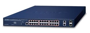 PLANET IPv6/IPv4, 4-Port Managed Gigabit Ethernet (10/100/1000) Power over Ethernet (PoE) 1U Blue цена и информация | Коммутаторы (Switch) | kaup24.ee