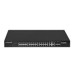 Edimax ES-5424P network switch Fast Ethernet (10/100) Power over Ethernet (PoE) 1U Black hind ja info | Lülitid (Switch) | kaup24.ee