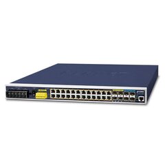 PLANET IGS-6325-24P4X network switch Managed L3 Gigabit Ethernet (10/100/1000) Power over Ethernet (PoE) 1U Black, Blue hind ja info | Lülitid (Switch) | kaup24.ee