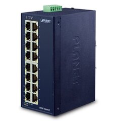 Сетевой коммутатор PLANET ISW-1600T, неуправляемый Fast Ethernet (10/100), синий цена и информация | Коммутаторы (Switch) | kaup24.ee