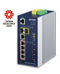 PLANET IGS-5225-4UP1T2S network switch Managed L2+ Gigabit Ethernet (10/100/1000) Power over Ethernet (PoE) Blue, Silver hind ja info | Lülitid (Switch) | kaup24.ee