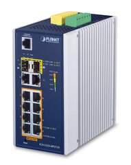PLANET IGS-5225-8P2T2S network switch Managed L2+ Gigabit Ethernet (10/100/1000) Power over Ethernet (PoE) Blue, White цена и информация | Коммутаторы (Switch) | kaup24.ee