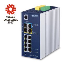 PLANET IGS-5225-8T2S2X network switch Managed L3 Gigabit Ethernet (10/100/1000) Blue, Silver hind ja info | Lülitid (Switch) | kaup24.ee