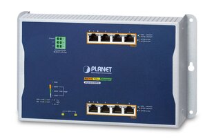 PLANET IP30, IPv6/IPv4, 4-Port Managed L2/L2+ Gigabit Ethernet (10/100/1000) Power over Ethernet (PoE) Blue, Grey цена и информация | Выключатели, розетки | kaup24.ee