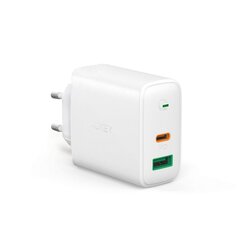 AUKEY PA-D1 Зарядное устройство 1x USB 1x USB-C Power Delivery 3.0 30W Белый цена и информация | Зарядные устройства для телефонов | kaup24.ee