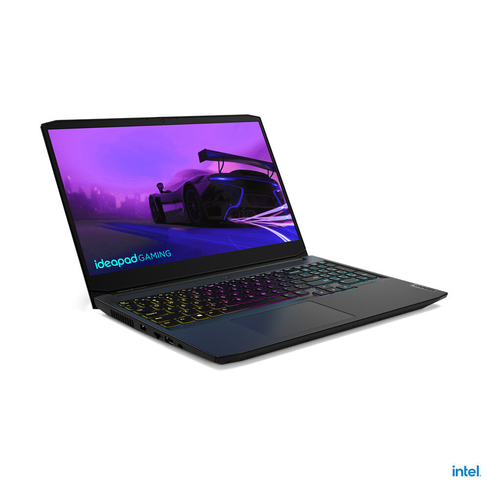 Lenovo IdeaPad Gaming 3 15IHU6 Intel Core i7-11370H 15.6&34; FHD IPS 250nits AG 16GB DDR4-3200 512GB SSD M.2 2280 PCIe 3.0x4 NVMe GeForce RTX 3050 4GB GDDR6 NoOs Shadow Black hind ja info | Sülearvutid | kaup24.ee