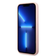 Guess PC/TPU Glitter Flakes Metal Logo Case for iPhone 14 Pink hind ja info | Telefoni kaaned, ümbrised | kaup24.ee
