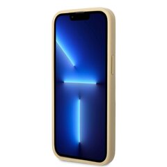 Guess PC/TPU Glitter Flakes Metal Logo Case for iPhone 14 Gold hind ja info | Telefoni kaaned, ümbrised | kaup24.ee