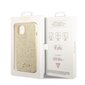 Guess PC/TPU Glitter Flakes Metal Logo Case for iPhone 14 Gold hind ja info | Telefoni kaaned, ümbrised | kaup24.ee