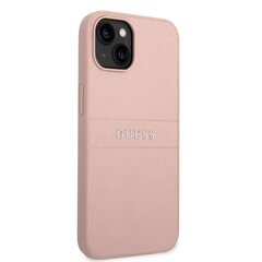Guess PU Leather Saffiano Case for iPhone 14 Plus Pink hind ja info | Telefoni kaaned, ümbrised | kaup24.ee