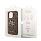 Guess PU 4G Metal Logo Case for iPhone 14 Pro Max Brown цена и информация | Telefoni kaaned, ümbrised | kaup24.ee