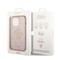 Guess PU 4G Metal Logo Case for iPhone 14 Pro Pink цена и информация | Telefoni kaaned, ümbrised | kaup24.ee