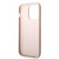 Guess PU 4G Metal Logo Case for iPhone 14 Pro Pink цена и информация | Telefoni kaaned, ümbrised | kaup24.ee