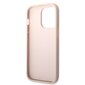Guess PU 4G Metal Logo Case for iPhone 14 Pro Max Pink цена и информация | Telefoni kaaned, ümbrised | kaup24.ee