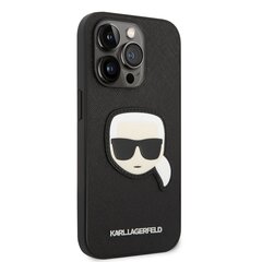 Karl Lagerfeld PU Saffiano Karl Head Case для iPhone 14 Pro Black цена и информация | Чехлы для телефонов | kaup24.ee