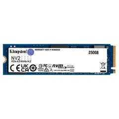 SSD|KINGSTON|NV2|250GB|M.2|PCIE|NVMe|Write speed 1300 MBytes/sec|Read speed 3000 MBytes/sec|2.2mm|TBW 80 TB|MTBF 1500000 hours|SNV2S/250G hind ja info | Sisemised kõvakettad (HDD, SSD, Hybrid) | kaup24.ee