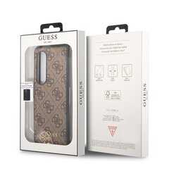 Guess 4G Charms Case for Samsung Galaxy Z Fold 4 Brown цена и информация | Чехлы для телефонов | kaup24.ee