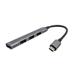 Hub USB-C 1x USB 3.0 + 3x USB 2.0 hind ja info | USB jagajad, adapterid | kaup24.ee