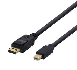 Deltaco, DisplayPort - mini DisplayPort, 4K UHD, 3 m hind ja info | Kaablid ja juhtmed | kaup24.ee