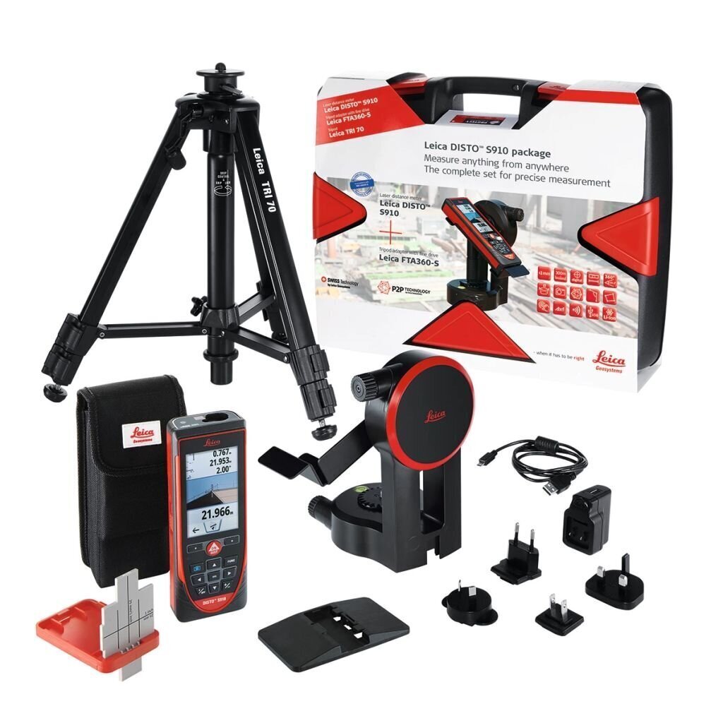 Leica laserkaugusmõõtja Disto S910 komplekt hind ja info | Käsitööriistad | kaup24.ee
