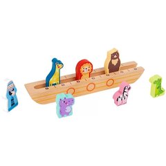 Tooky Toy Деревянный Ноев ковчег с животными цена и информация | Игрушки для малышей | kaup24.ee