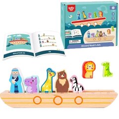 Tooky Toy puidust Noa argi koos loomadega цена и информация | Игрушки для малышей | kaup24.ee