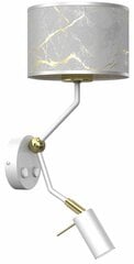 Настенный светильник SENSO White/Gold 1xE27 + 1x mini GU10 цена и информация | Настенный светильник Конусы | kaup24.ee