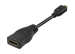 Deltaco Adapter HDMI - mikro HDMI, 4K UHD 30Hz, 0,1 m