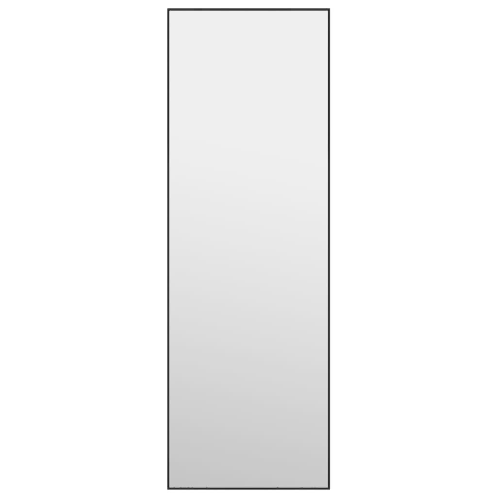 vidaXL uksepeegel, must, 40 x 100 cm, klaas ja alumiinium hind ja info | Peeglid | kaup24.ee