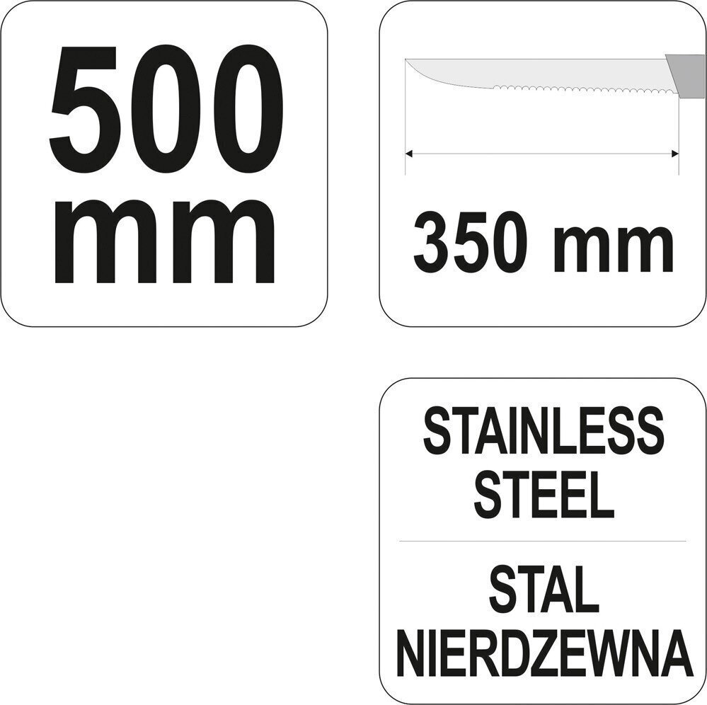 Peilis stiklo vatos pjovimui Yato, 500 mm цена и информация | Käsitööriistad | kaup24.ee