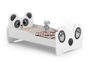 Laste voodi Loomad koos madratsiga 144 cm x 80 cm x 70 cm, panda цена и информация | Детские кровати | kaup24.ee