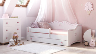 Детская кровать Emma с матрасом и ящиком 164 см x 85 см x 70 см цена и информация | Детские кровати | kaup24.ee
