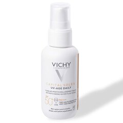 Toonitud vedelik vananemist ennetav Vichy UV-Age Daily SPF50+ Light, 40 ml цена и информация | Кремы от загара | kaup24.ee