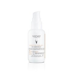 Солнцезащитное средство с цветом Vichy UV-Age Daily SPF50+ Light (40 ml) цена и информация | Кремы от загара | kaup24.ee