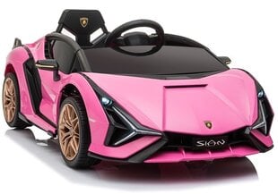 Laste elektriline üheistmeline auto Lamborghini Sian, roosa hind ja info | Laste elektriautod | kaup24.ee