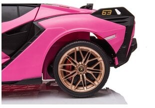 Laste elektriline üheistmeline auto Lamborghini Sian, roosa цена и информация | Электромобили для детей | kaup24.ee