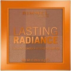 Kompaktpuuder Rimmel lasting radiance powder 003 Espresso, 8g hind ja info | Jumestuskreemid, puudrid | kaup24.ee